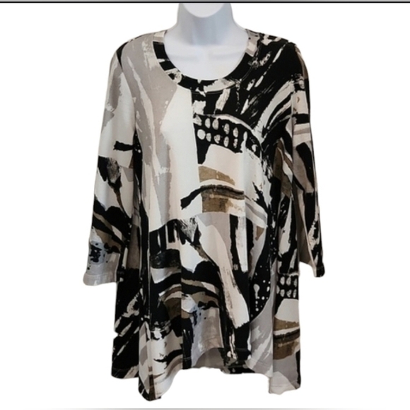 Premise Geometric Color Block Sweater - Picture 1 of 4